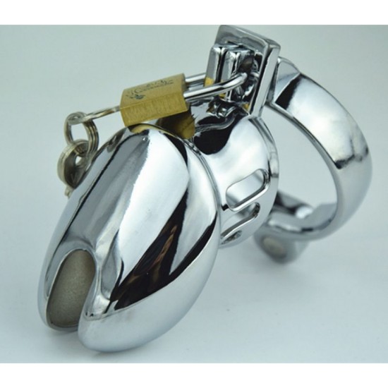 Short Metal Male Chastity Device Cage