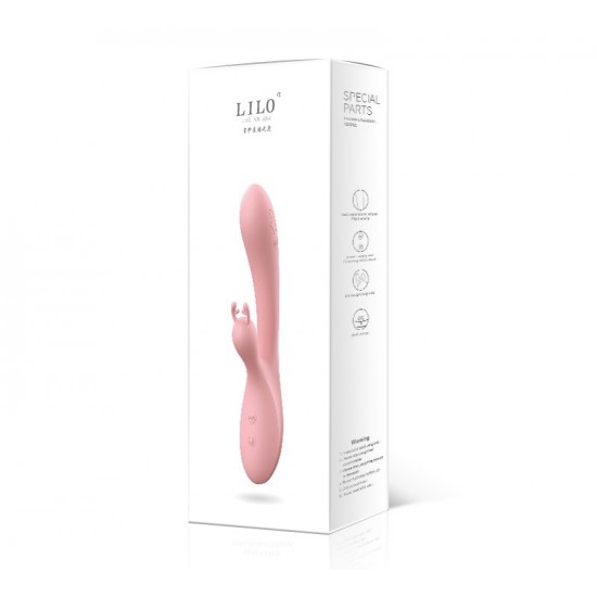 Premium Pink Silicone USB Rabbit Vibrator For Women