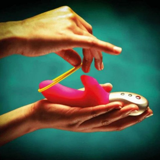 Amorino Rabbit Vibrating Dildo (Pink) Amorino Rabbit Vibrating Dildo (Pink)