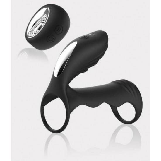 Premium Double Hole Vibrating Remote Control Cock Ring