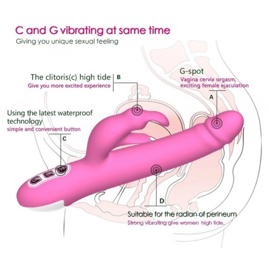 Luxury G-Spot USB Vibrator With Penis Head