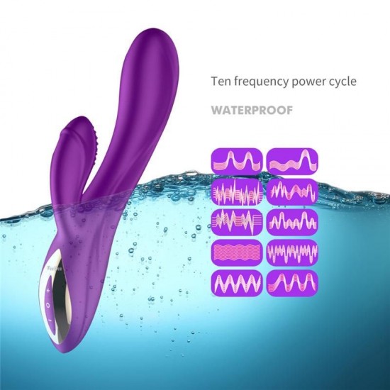 10 Frequency Luxury Rabbit Vibrator USB Rechargeable