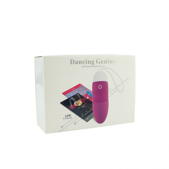 Dancing-Vibrating Egg Shaped USB Rechargeable Smart Phone Control Vibrator