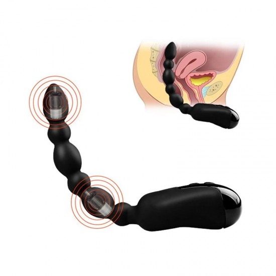 Multi speed Flexible Vibrating Anal Beads - USB Charging