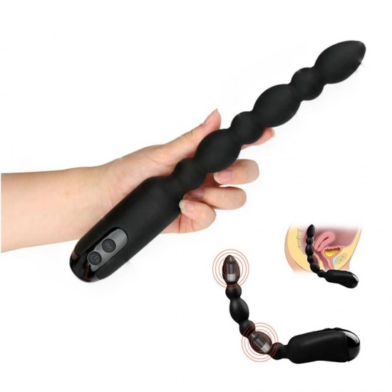 Multi speed Flexible Vibrating Anal Beads - USB Charging