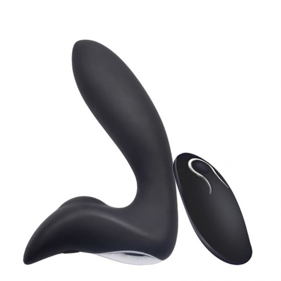 Male Vibrating Prostate Massager with 12 Stimulation Patterns Wireless Remote Control Anal Pleasure