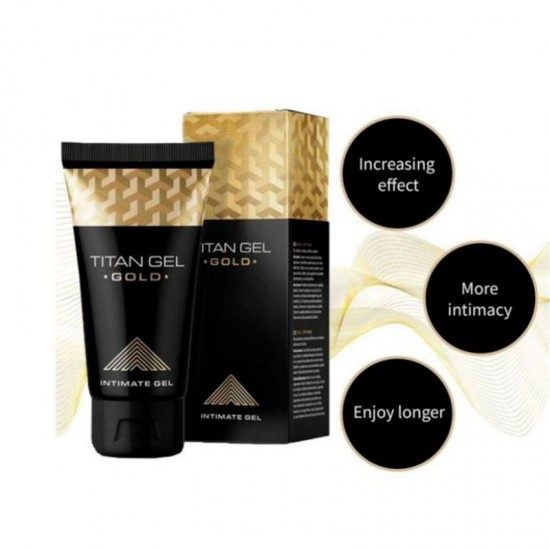 Titan Gel Gold 3 Pack Enhanced Exercise Massage Enlargement Extender Cream Delay Bigger and Thickening