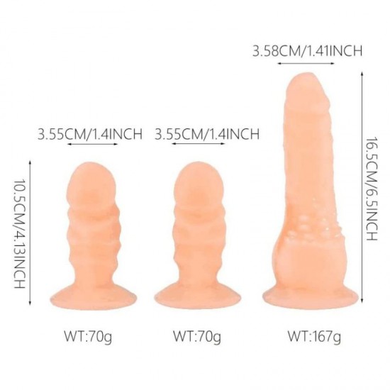 Strap on Dildo Sex Harness with 2 Removeable Dildo Realistic Penis Adult Sex Toys for Couples Lesbian