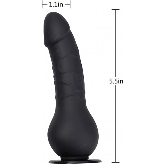 Strap On Harness Dildo 5.5" Adjustable Waist for Couples Female Masturbation and Lesbian