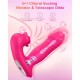 Thrusting Sucking Vibrator Rose Sex Toys for Women