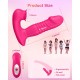 Thrusting Sucking Vibrator Rose Sex Toys for Women