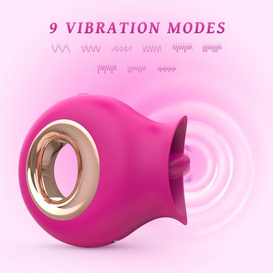 Tongue Licking Toy Vibrator with 9 Modes Adult Sex Toys for Women Couples Tongue Licking Toy Vibrator with 9 Modes Adult Sex Toys for Women Couples