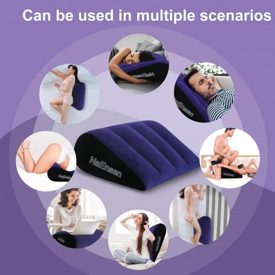 Deeper Position Support Pillow Cushion Triangle Inflatable Ramp Furniture For Couples Sex Game