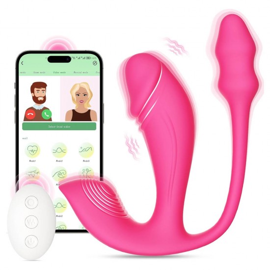Combination App and Remote Control of Wearable Panty Vibrator and G Spot Vibrator Adult Sex Toys & Games for Women