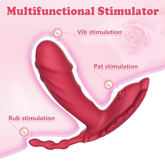 Clitoral G Spot Stimulator Anal Butterfly Vibrating Panties with 8 Vibration Modes Wearable Panty Vibrator for Women Couples