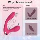 Dual Stimulation APP with Remote Control Clitoris Vibrators with 9+9 Strong Vibrations