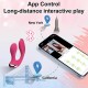 Dual Stimulation APP with Remote Control Clitoris Vibrators with 9+9 Strong Vibrations