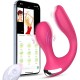 Dual Stimulation APP with Remote Control Clitoris Vibrators with 9+9 Strong Vibrations