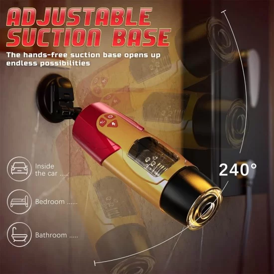 Automatic Masturbator Cup with 7 Rotating & 3 Thrusting Mode Realistic Pocket Pussy Adult Sex Toy Automatic Masturbator Cup with 7 Rotating & 3 Thrusting Mode Realistic Pocket Pussy Adult Sex Toy