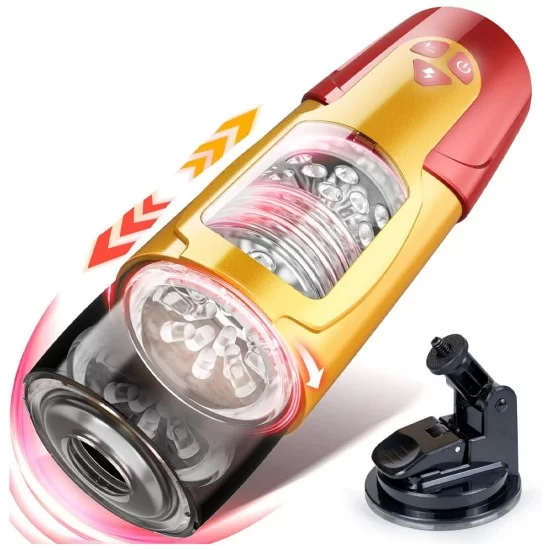 Automatic Masturbator Cup with 7 Rotating & 3 Thrusting Mode Realistic Pocket Pussy Adult Sex Toy Automatic Masturbator Cup with 7 Rotating & 3 Thrusting Mode Realistic Pocket Pussy Adult Sex Toy