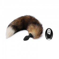 Detachable Vibrating Soft Fox Tail Butt plug Stimulator