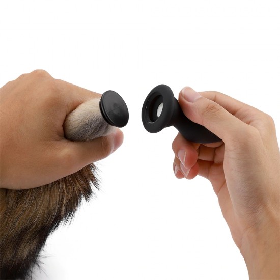 Detachable Vibrating Soft Fox Tail Butt plug Stimulator