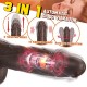 8.7" Wireless Big Black Dildo with 5 Thrusting speeds 10 Vibrating patterns