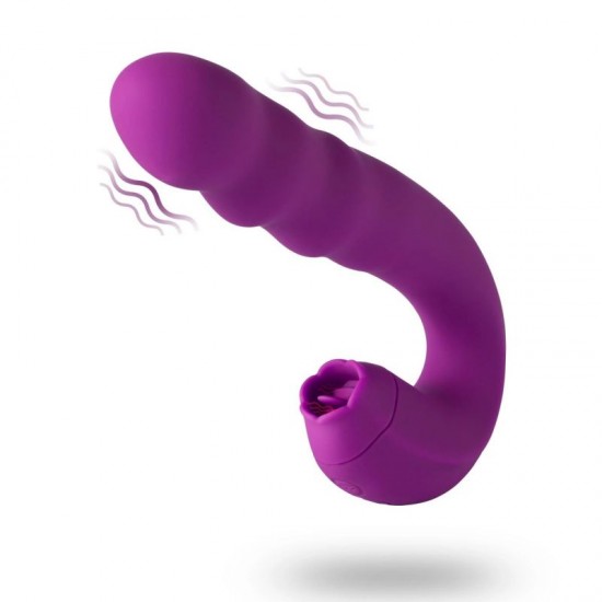 G Spot Vibrator With Rotating Head & Vibrating Tongue