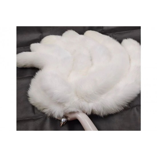 Six tails Fox Tail Cosplay Anime Sexy Cute Animal Furry Mature Fox Tail Butt Plug Real Fox Tail White