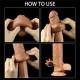 Vibrating Realistic Penis Sleeve Silicon Penis Extender Extension Washable Cock Enlarger Condom