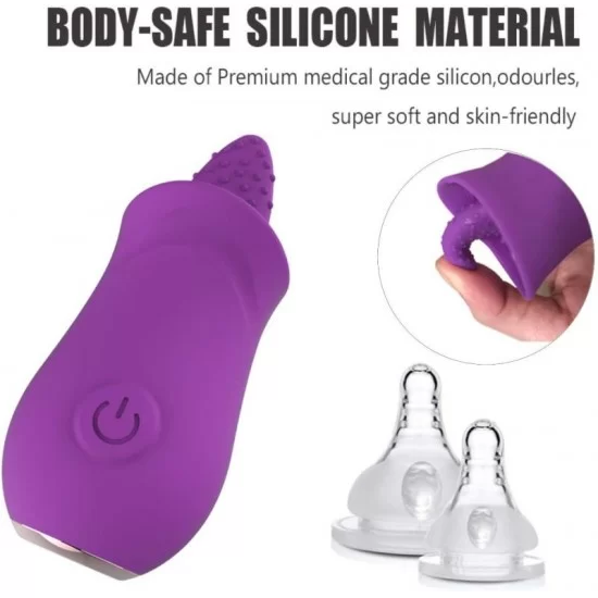 Clitoral Tongue Vibrator with 10 Vibration Modes Mini Licking Clitoris Stimulator Nipple Anus Massager Clitoral Tongue Vibrator with 10 Vibration Modes Mini Licking Clitoris Stimulator Nipple Anus Massager