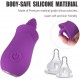 Clitoral Tongue Vibrator with 10 Vibration Modes Mini Licking Clitoris Stimulator Nipple Anus Massager