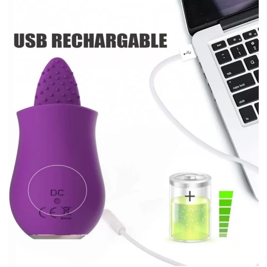 Clitoral Tongue Vibrator with 10 Vibration Modes Mini Licking Clitoris Stimulator Nipple Anus Massager Clitoral Tongue Vibrator with 10 Vibration Modes Mini Licking Clitoris Stimulator Nipple Anus Massager