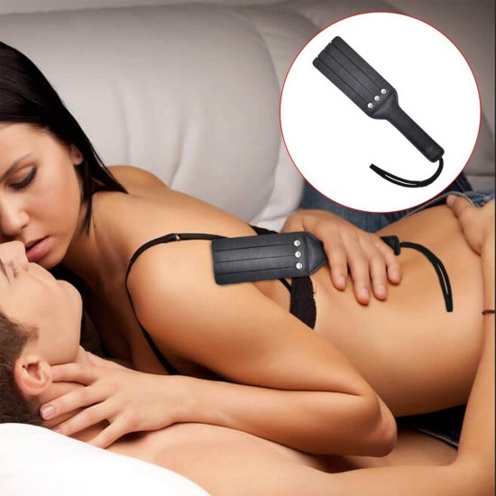 Sex Spanking Paddles Sexual Paddle BDSM Sex Toys Soft Leather Black