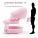 Silicone Cock Cage Chastity Device Pink/Black/Blue/Clear