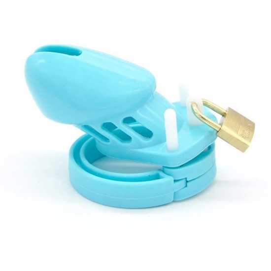 Silicone Cock Cage Chastity Device Pink/Black/Blue/Clear