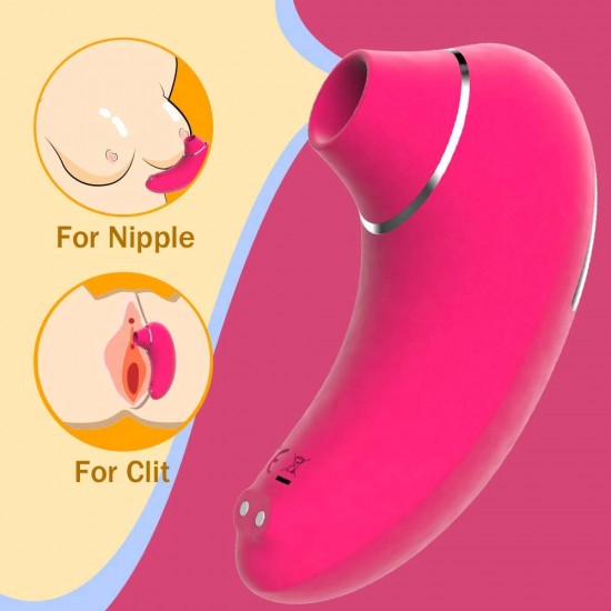 Sucking Vibrator Clitoral Sucker with 9 Frequencies Waterproof Sex Toy for Women India