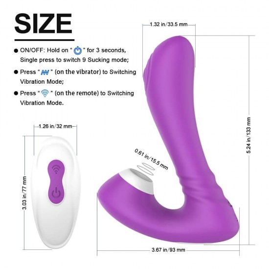 Sucking Vibe G Spot Stimulator Wearable Wireless Remote Control