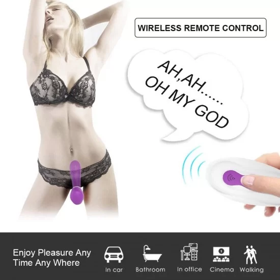 Powerful 9 Speeds Wireless Vibrator Lace Underwear Panty Sex Toys For Women  Clitoral Stimulator Invisible Vibrating Bullet Egg