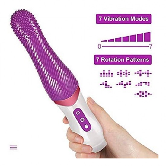 Tongue Vibrator Realistic Oral Clit Stimulator G Spot Vibrator Heating 360° 7x7 Vibration Rotation Female Toy India