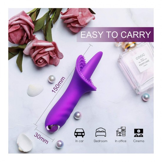 Tongue Vibrator Oral Stimulator Licking 10 Modes Vibe Tickler Nipple Solo Orgasm Vaginal Anal Massager Sex Toy For Women India