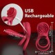 Rose Clitoral Stimulator Penis Ring Vibrator Couples Adult Sex Toys
