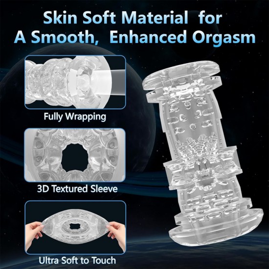 Automatic Male Masturbator Sex Toy with 9 Thrusting Vibration Settings Male Stroker Games Toy