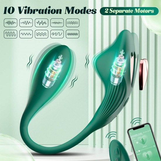 Remote Control Vibrator Wearable APP Control Panty Vibrator with 10 Vibrating Modes Clit Mini Egg Dildo Beginner