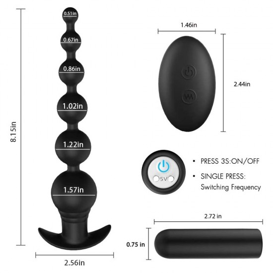 Vibrating Anal Beads Rechargeable Waterproof Anal Sex Toy India Vibrating Anal Beads Rechargeable Waterproof Anal Sex Toy India