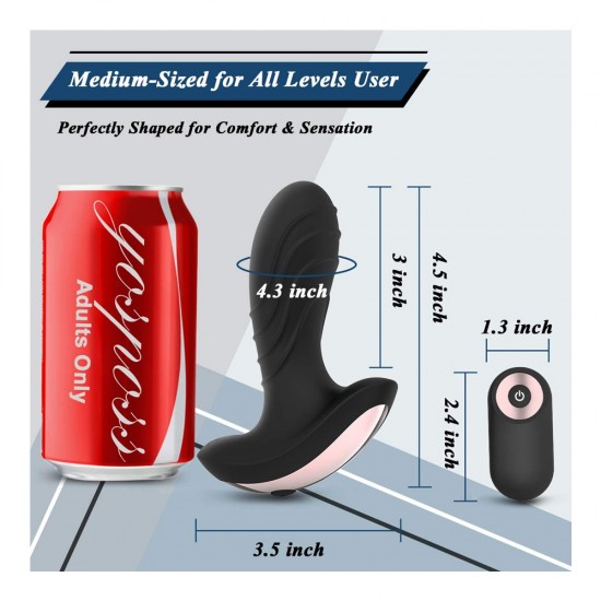 Vibrating Butt Plug Prostate Massager Rechargeable 10 Powerful Remote Control Anal Toys India