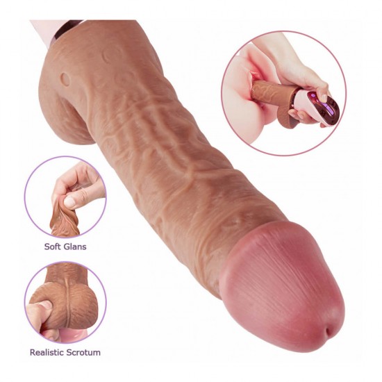 Automatic Thrusting Vibrating Dildo