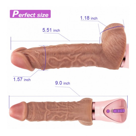 Automatic Thrusting Vibrating Dildo