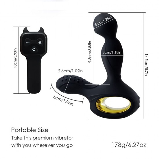 Vibrating Heating Wireless Remote Anal Butt Plug Prostate Massager 3 Speeds Rotating 10 Speeds Vibrating Anal Sex Toy India