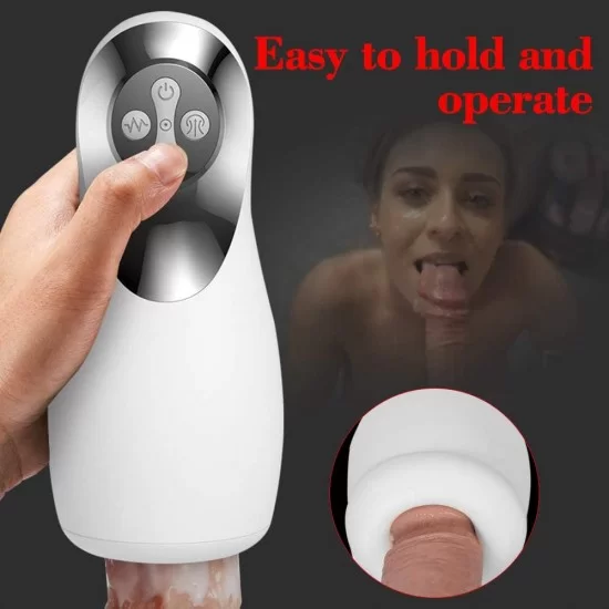 Vibrating Automatic Oral Masturbator 3 Clamping Sucking Modes 10 Vibration Vibrating Automatic Oral Masturbator 3 Clamping Sucking Modes 10 Vibration